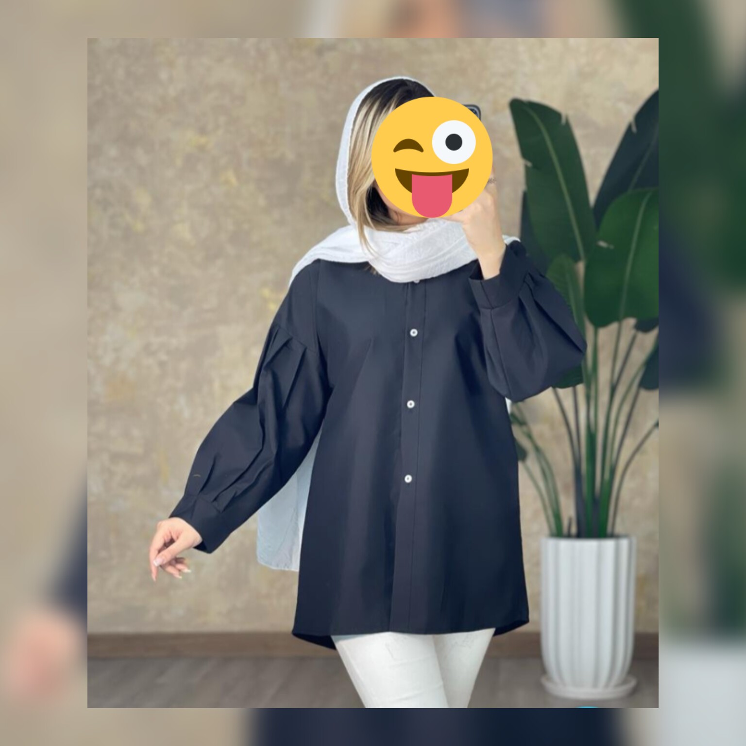 مانتو شومیزی مشکی (فروش ویژه )