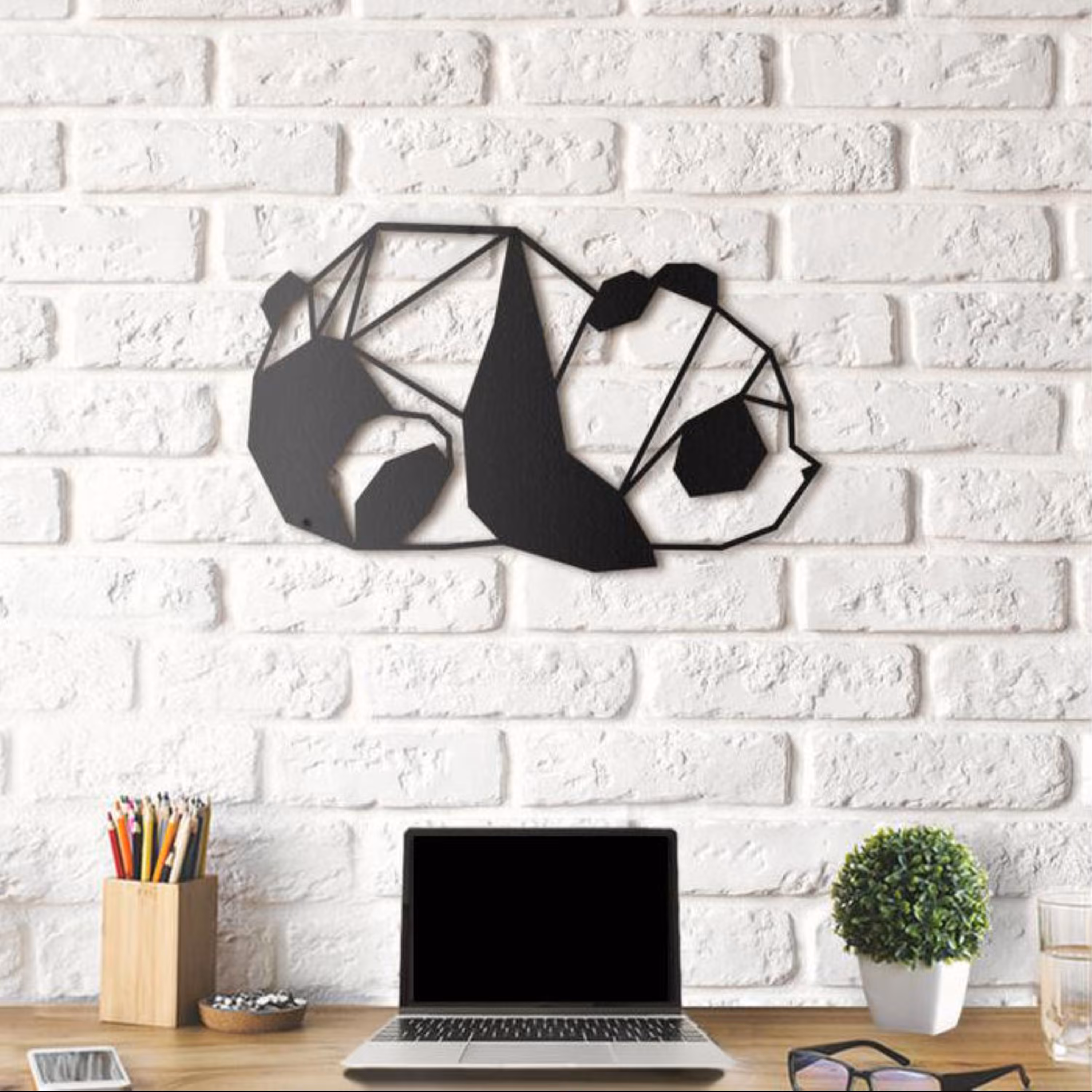 تابلو لوکس طرح پاندا سایز   10*15