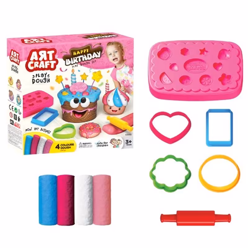 ست خمیر بازی کیک تولد کد 03683