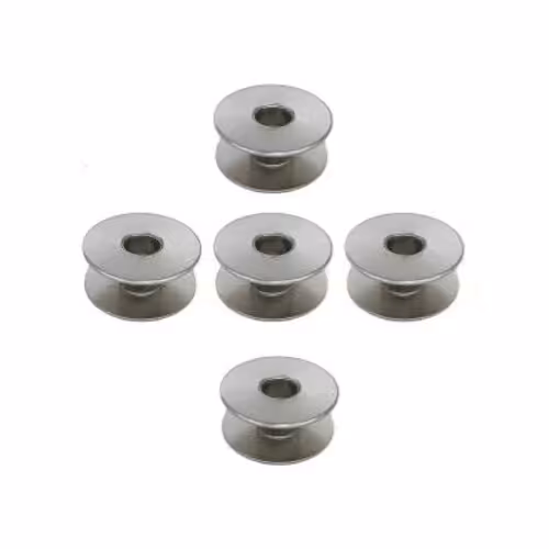 ماسوره فلزی چرخ صنعتی راسته دوز آلومینیومی مدل ساده (بدون چاک)(بسته 5 عددی)