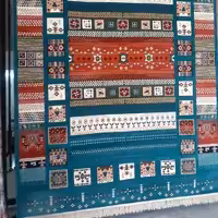 فرش ماشینی گبه سنتی 9 متری رنگ آبی باکیفیت بالا پس کرایه