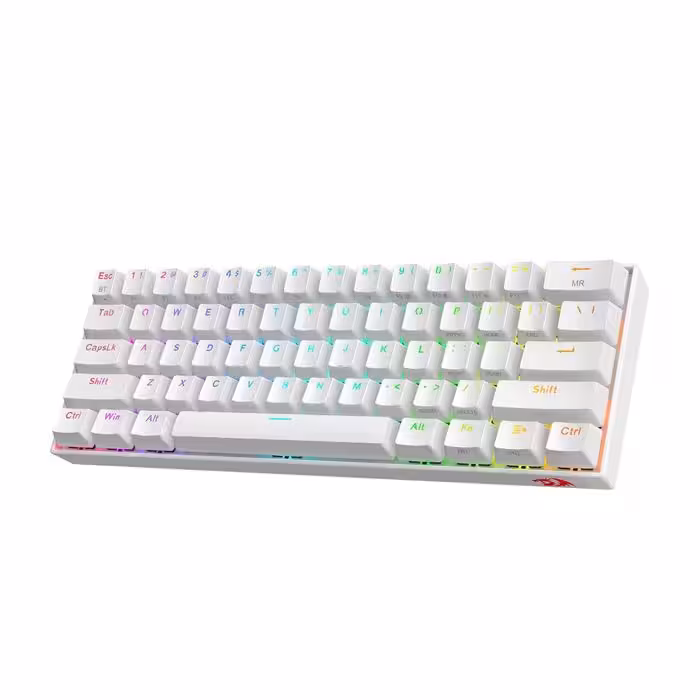 کیبورد مخصوص بازی ردراگون رنگ سفید مدل Draconic K530 Pro