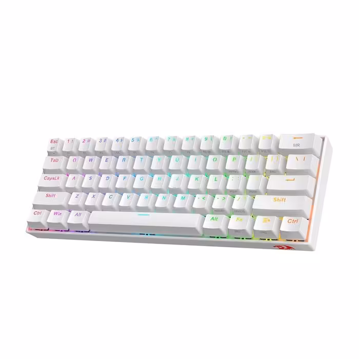 کیبورد مخصوص بازی ردراگون رنگ سفید مدل Draconic K530 Pro