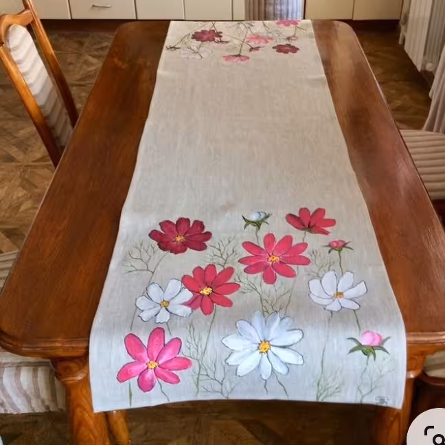 رومیزی طرح گل