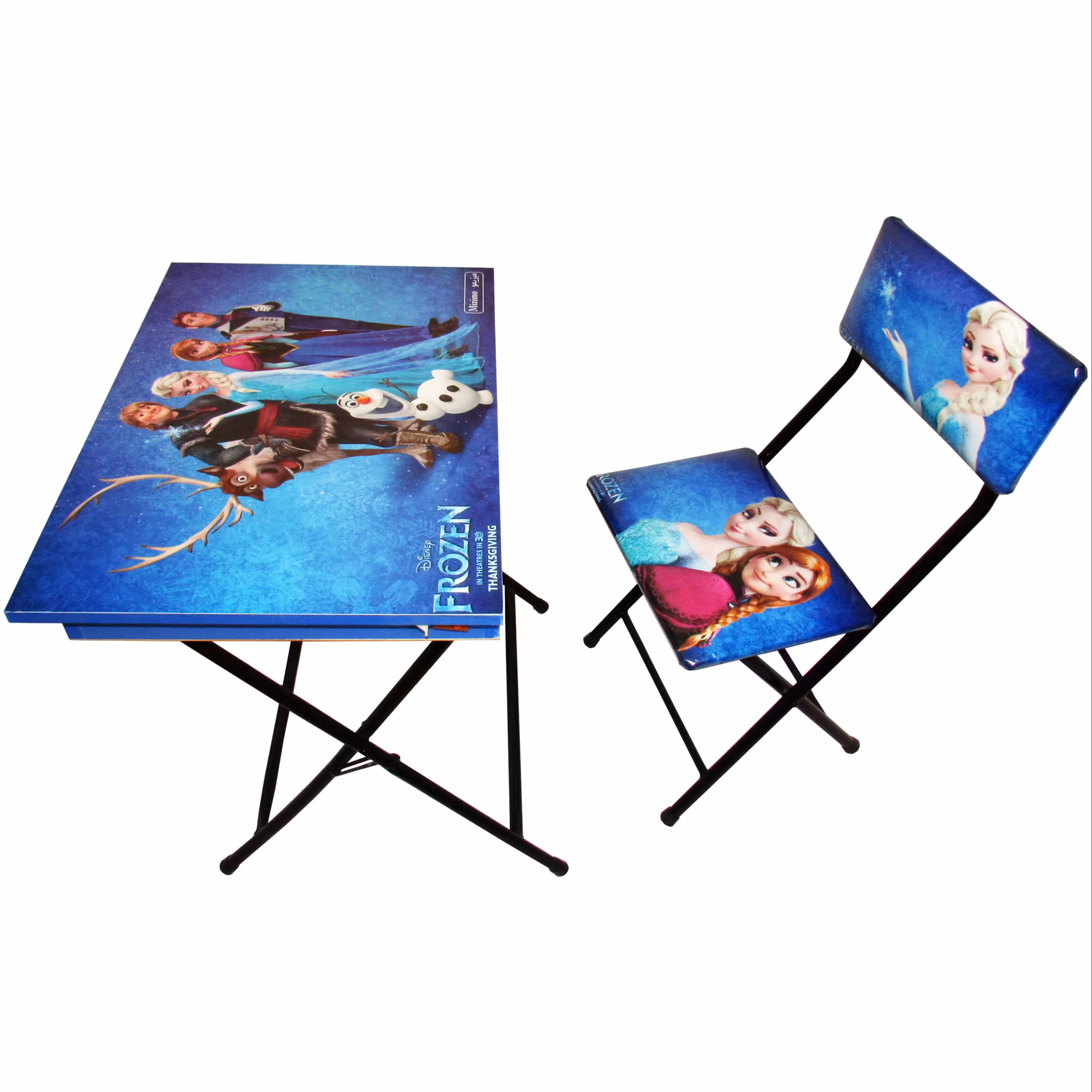 میز تحریر باکسدار با صندلی میزیمو طرح فروزن 1  کد 1.1