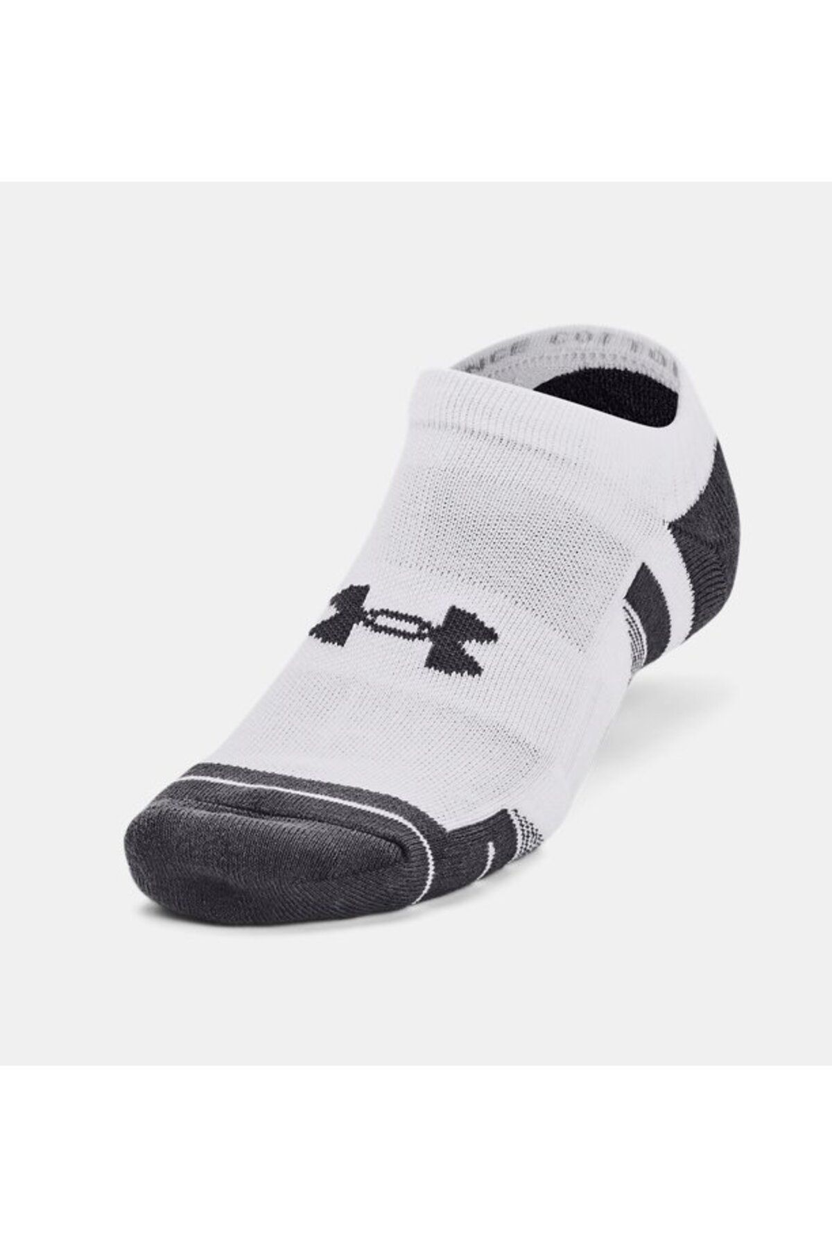 جوراب ورزشی سفید مردانه و زنانه عملکرد UA پنبه 3 بسته بدون نمایش 100 Under Armour