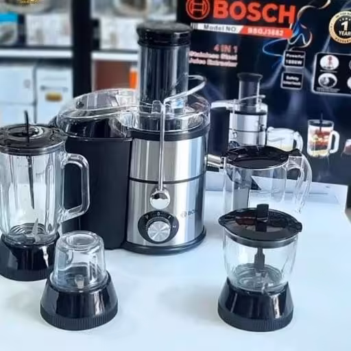 آبمیوه گیر  بوش استیل 4 کاره توان 1200 وات مدل bssj3882