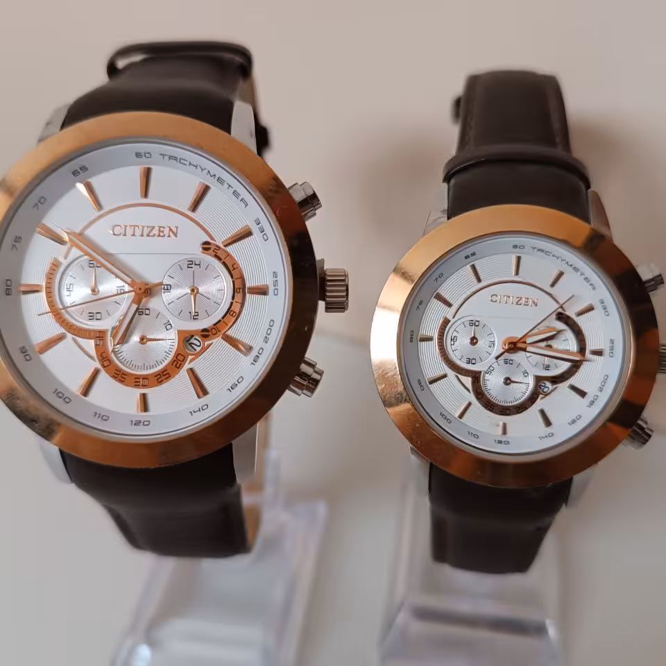 کد 3068 ساعت Citizen  ساعت ست بند چرم سیتیزن