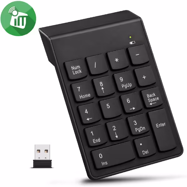 کیبورد ماشین حساب مدل K2 Mini Wireless Numeric Keypad
