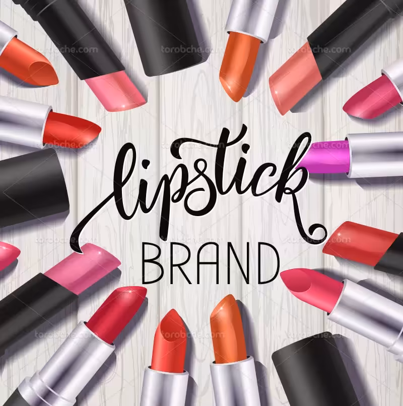 فایل وکتور رژ لب | گرافیک با طعم تربچه