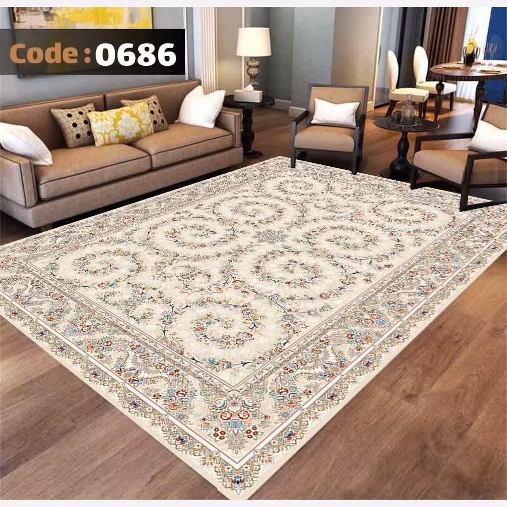 روفرشی کشدار 6متری کد 0686 کرم (پس کرایه)