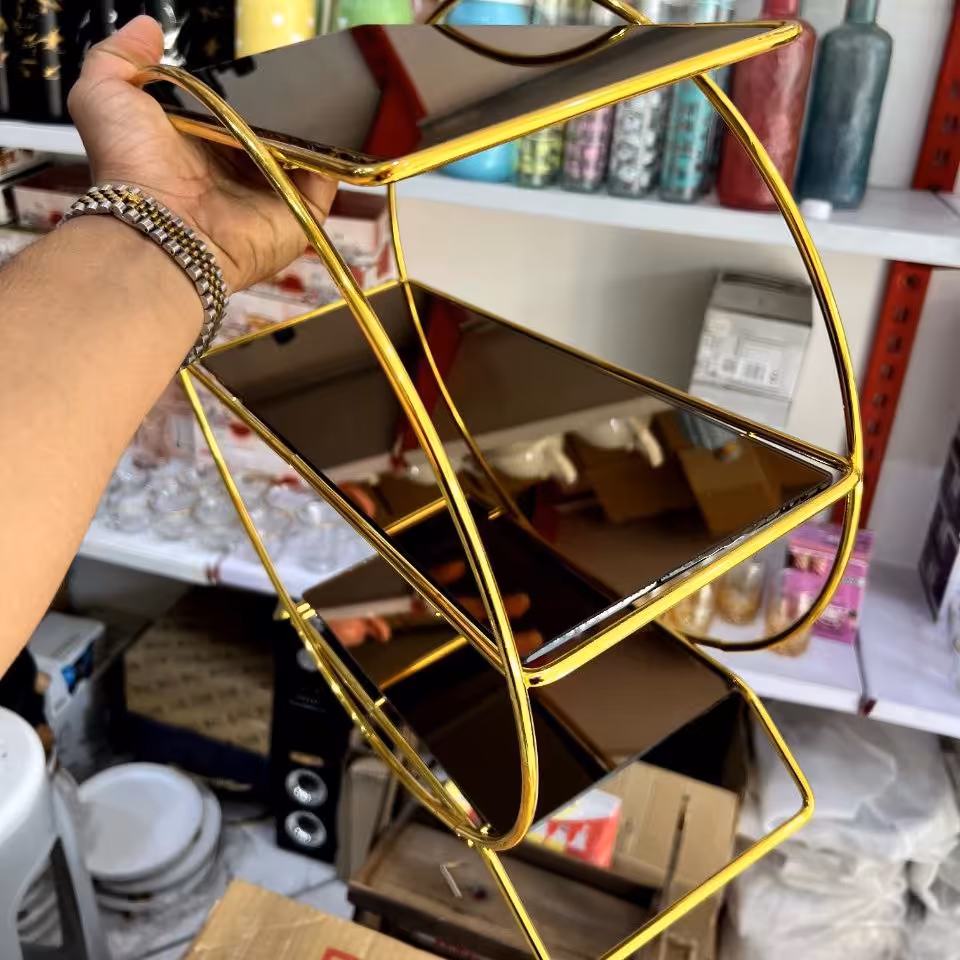 استند سه طبقه گرد یک عددی