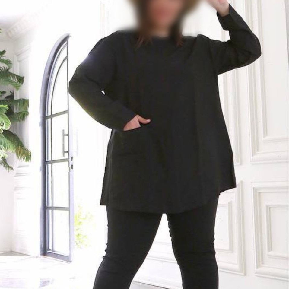 تونیک زنانه سایز بزرگ بابوس سایز فری 46 تا 52