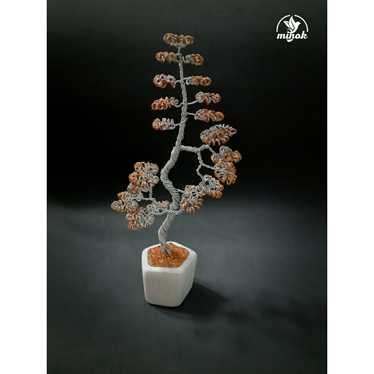 ..درختچه سیمی تزئینی مجسمه سیمی