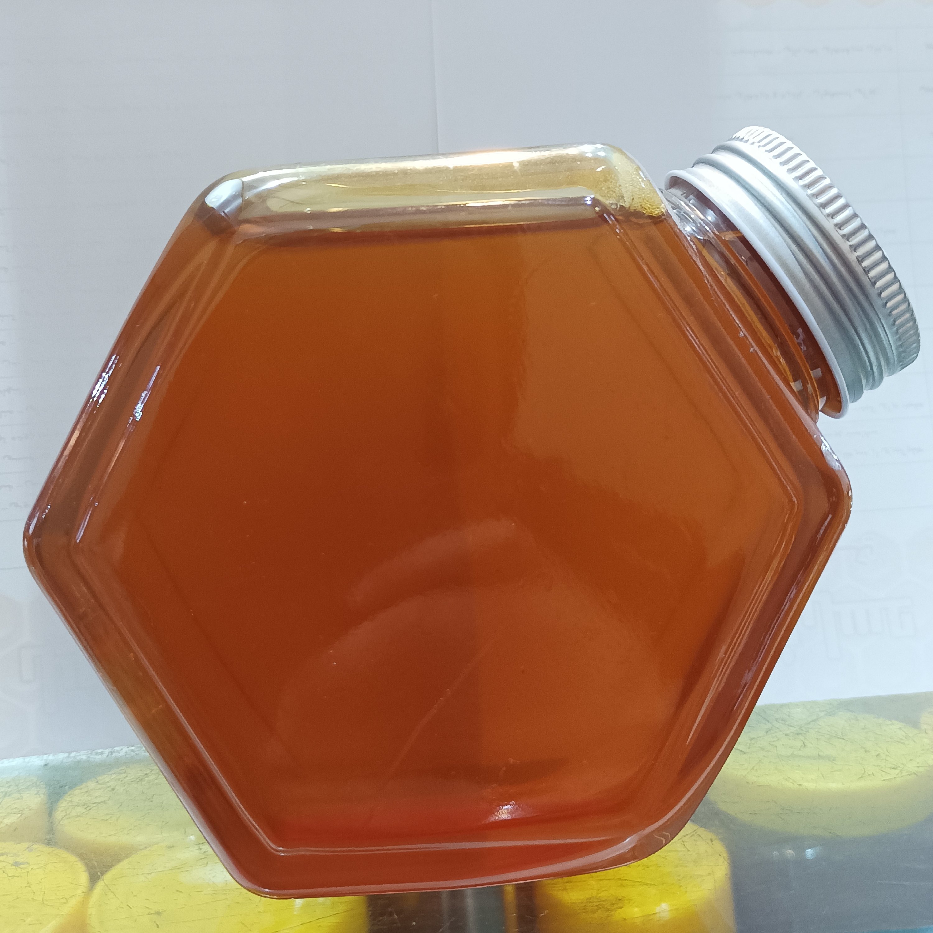 عسل طبیعی کنار (سدر)(900گرم خالص)ساکاروز 6.95