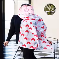 شال نخی اسلپ  رنگ سال سرخ آبی
جنس عالی با کیفیت بالا
 منگوله دار
قواره حدود 2 در 75