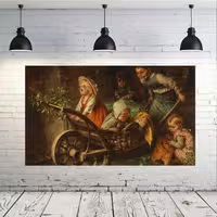 تابلو بوم نقاش معروف آلمانی هرمان فون طرح بچه های روستا