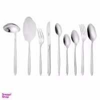 سرویس قاشق و چنگال 57 پارچه ناب استیل مدل Palermo