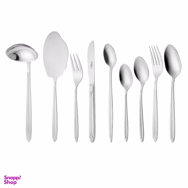 سرویس قاشق و چنگال 57 پارچه ناب استیل مدل Palermo