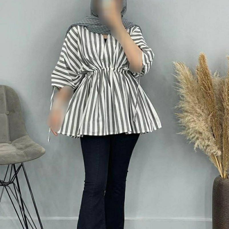 مانتو عروسکی کمرکش جنس لنین 