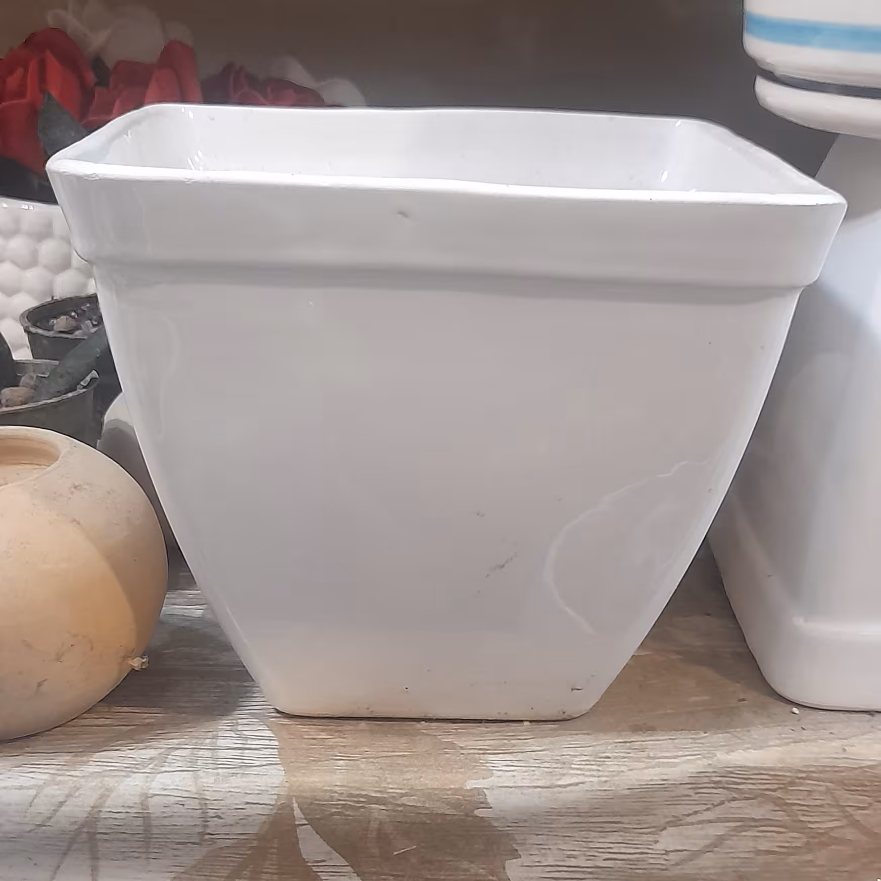 گلدان مربعی ساده