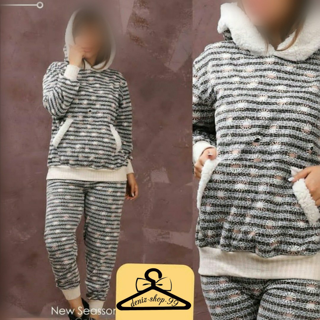 ست شلواروهودی کلاهدار