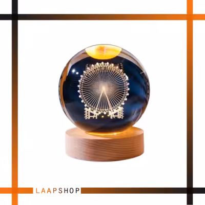 گوی شبخواب کریستالی سه بعدی مدل چرخ و فلک