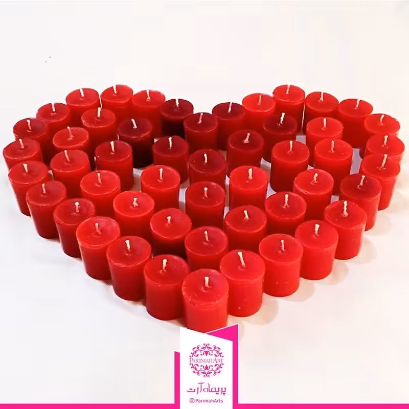 شمع قرمز کد 5118 پریماه آرت - 1 عددی