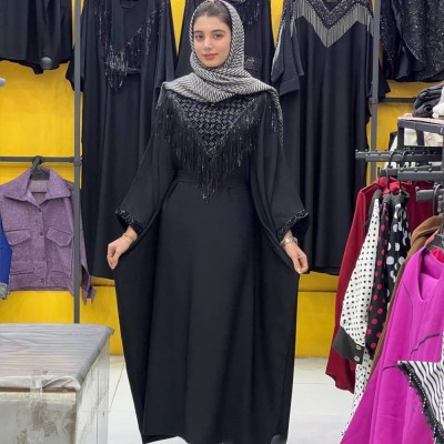 مانتو عبایی یقه ریسه