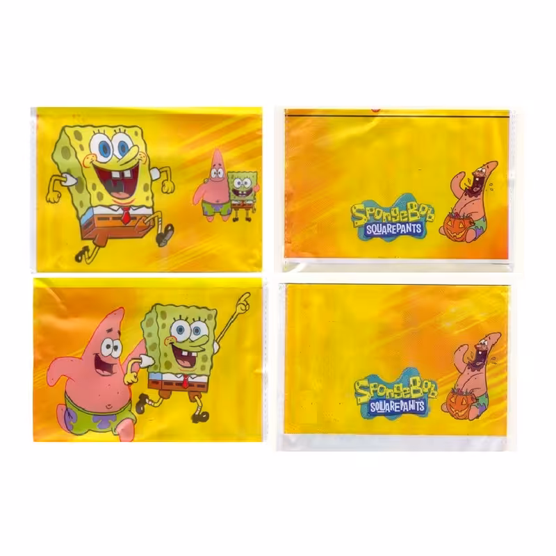 دستمال کاغذی جیبی 10 برگ مدل باب اسفنجی و پاتریک بسته 4 عددی