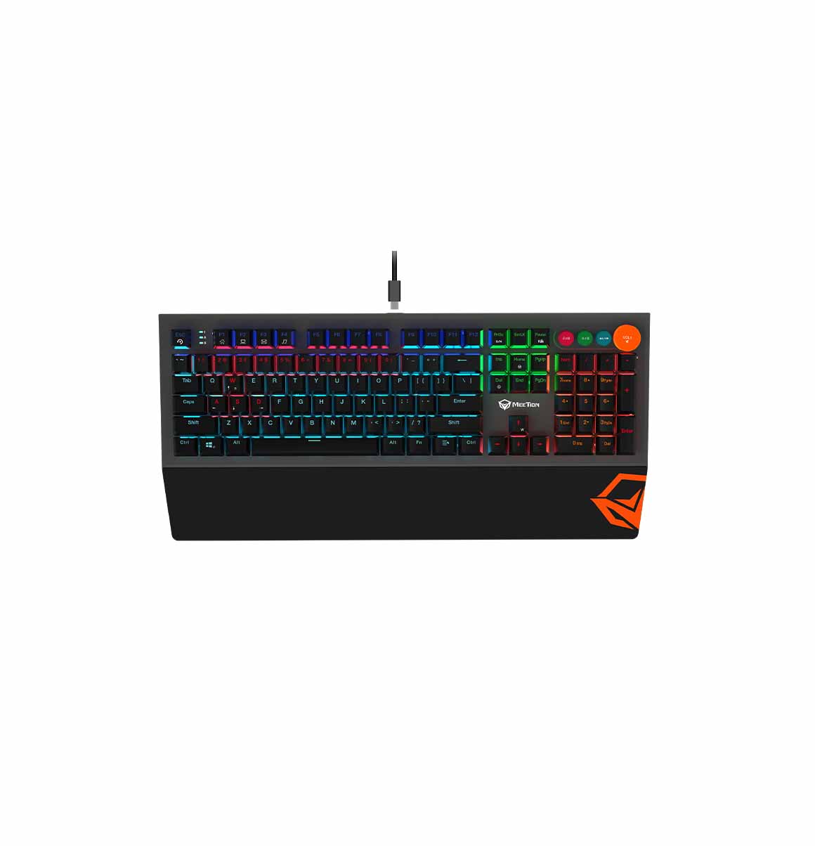 خرید کیبورد میشن Keyboard Gaming MeeTion RGB Mechanical MK500 با بهترین قیمت
