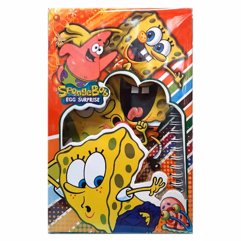 خرید دفتر خاطرات قفل دار فانتزی طرح باب اسفنجی