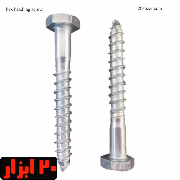 پیچ چوب سر شش گوش 4 سانتی قطر 8 میلی متر بسته 50 عددی