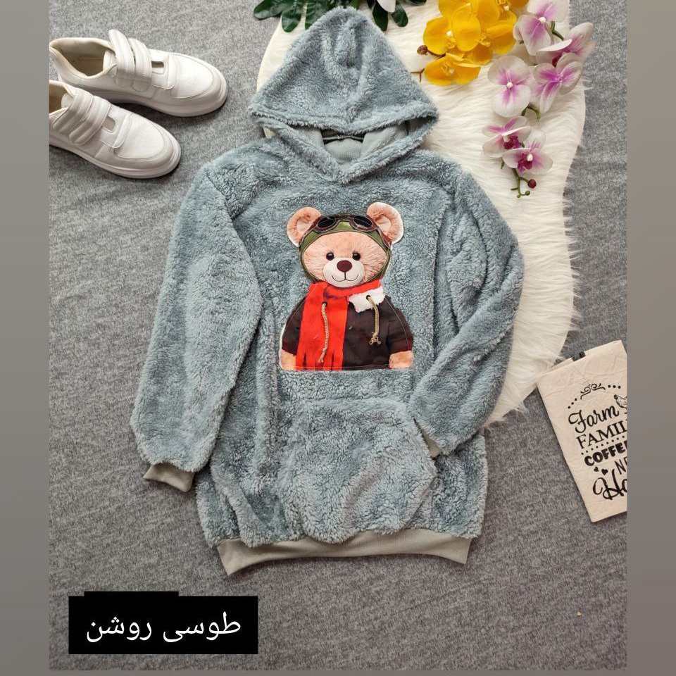 هودی دخترانه و زنانه طرح خرسی