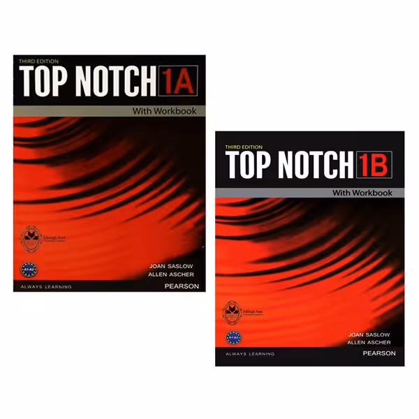 کتاب Top Notch 1 اثر Joan Saslow And Allen Ascher انتشارات اشتیاق نور 2 جلدی