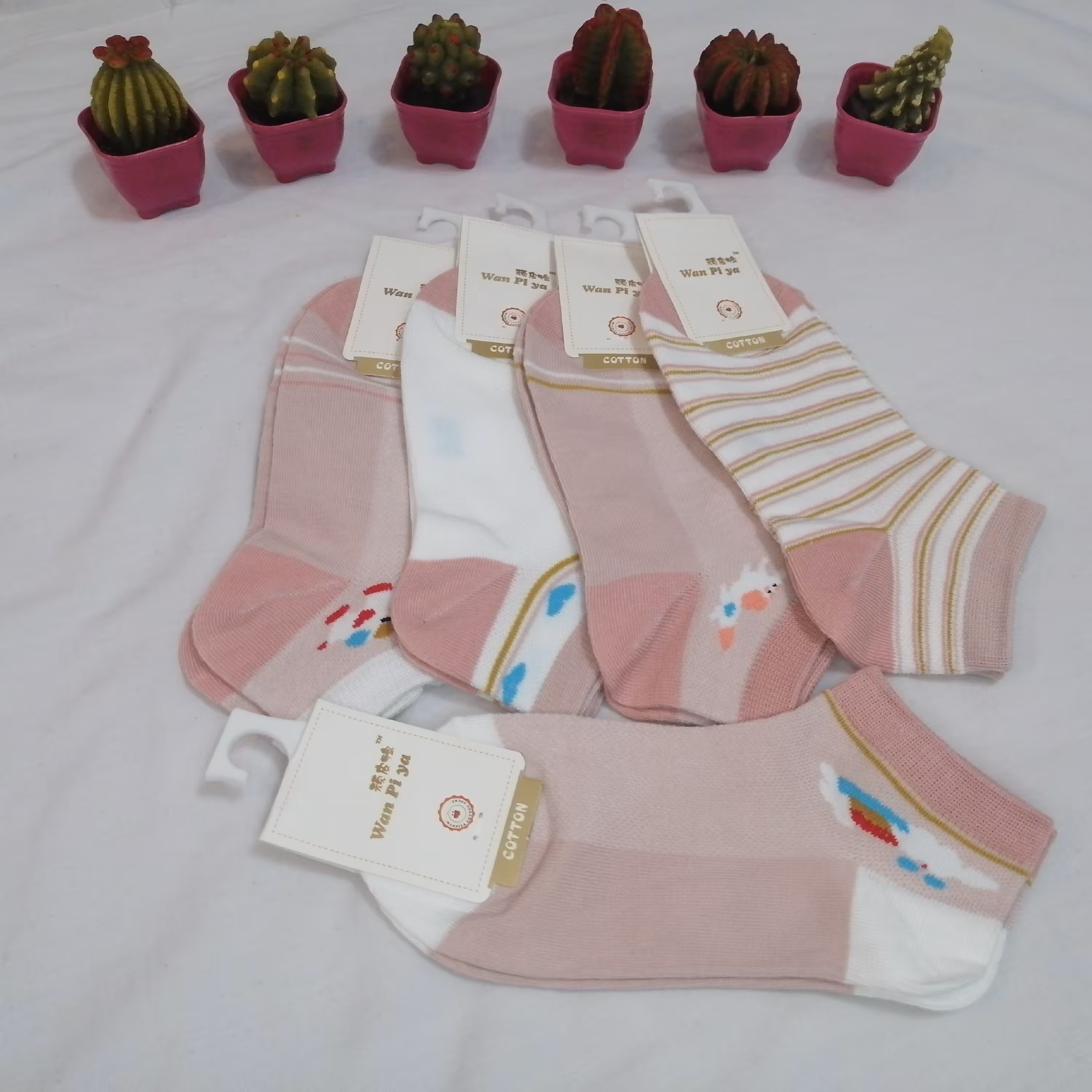  جوراب دخترانه مچی طرحدار بسته5 عددی