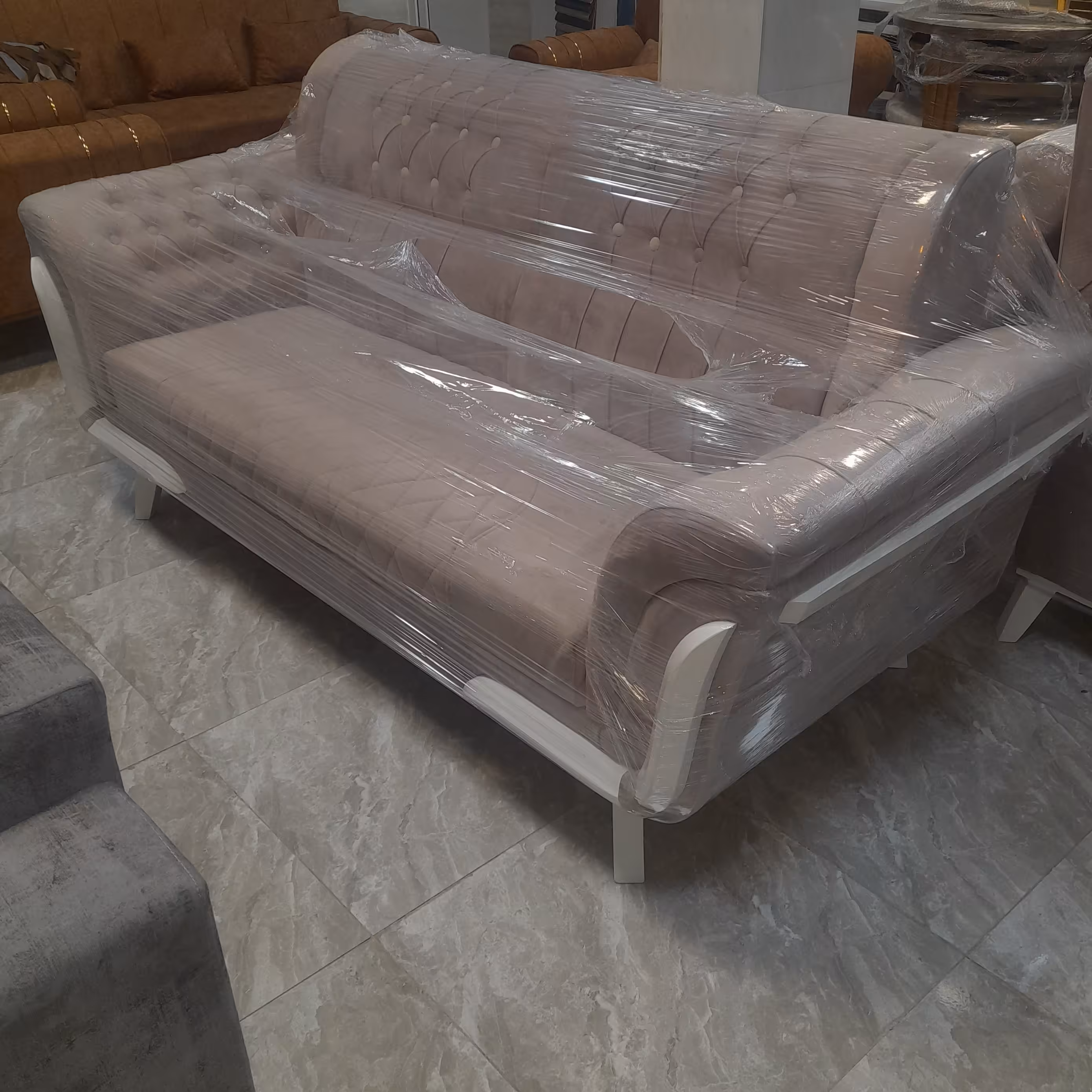 مبل راحتی مارشال چوب  روس نما راش 7 نفره پس کرایه و ارسال به مقصد بعد تحویل 