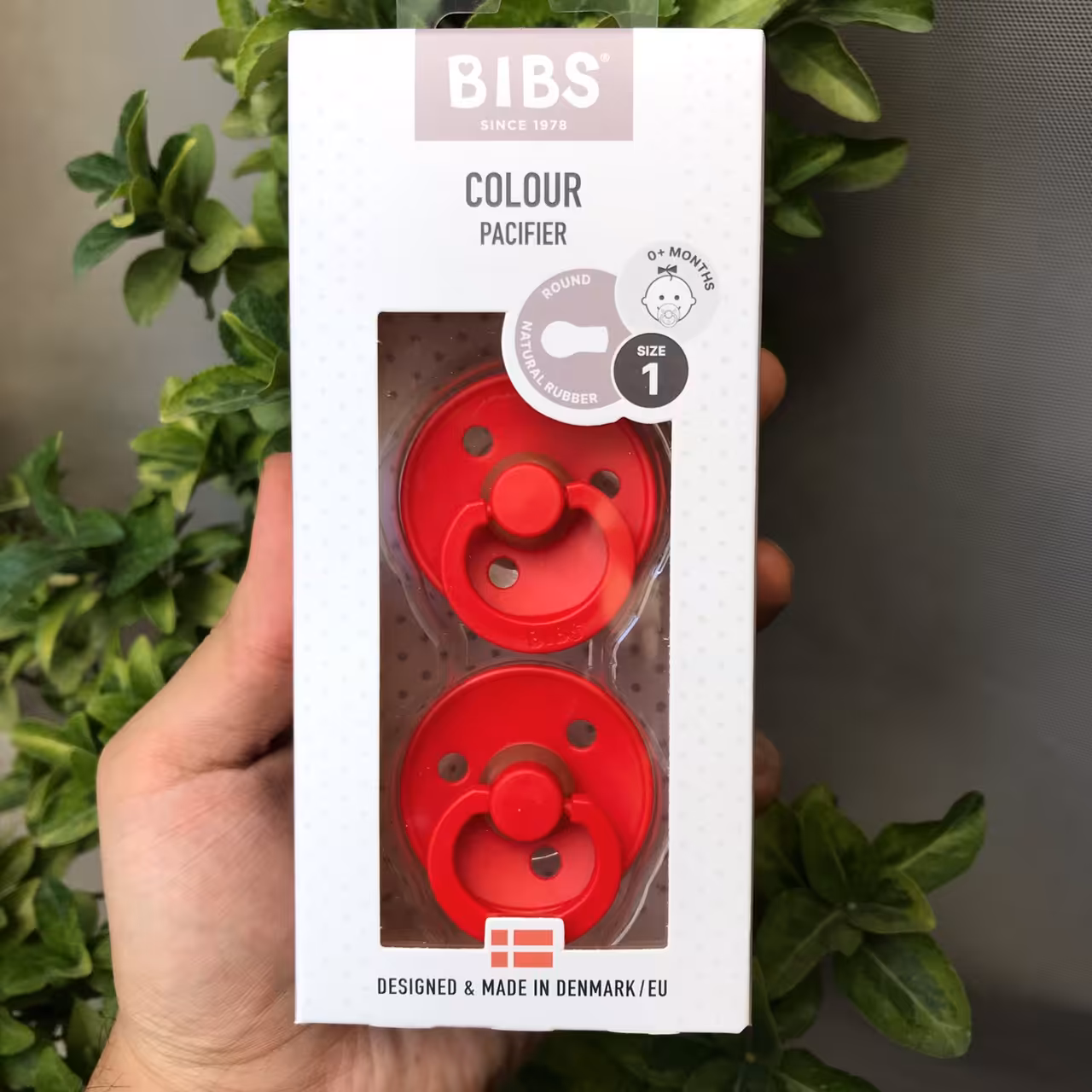 پستانک بیبس دانمارک سایز  0 ماه قرمز