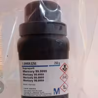 جیوه نقره ای آزمایشگاهی 250 گرمی مرک آلمان 999 درصد
