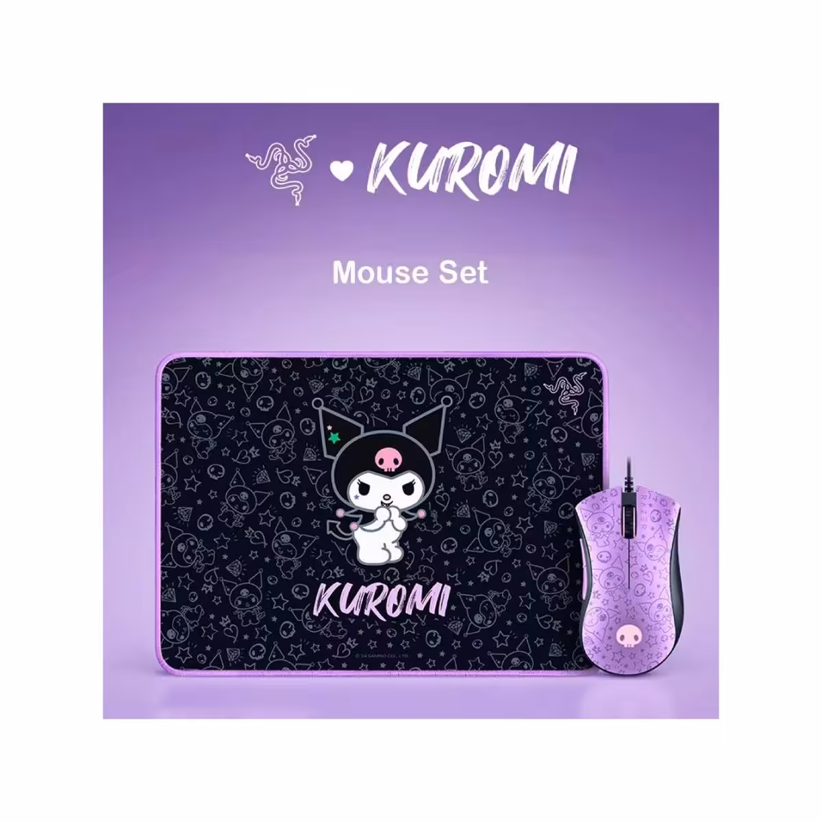 خرید باندل موس و پدموس Razer Kuromi با بهترین قیمت