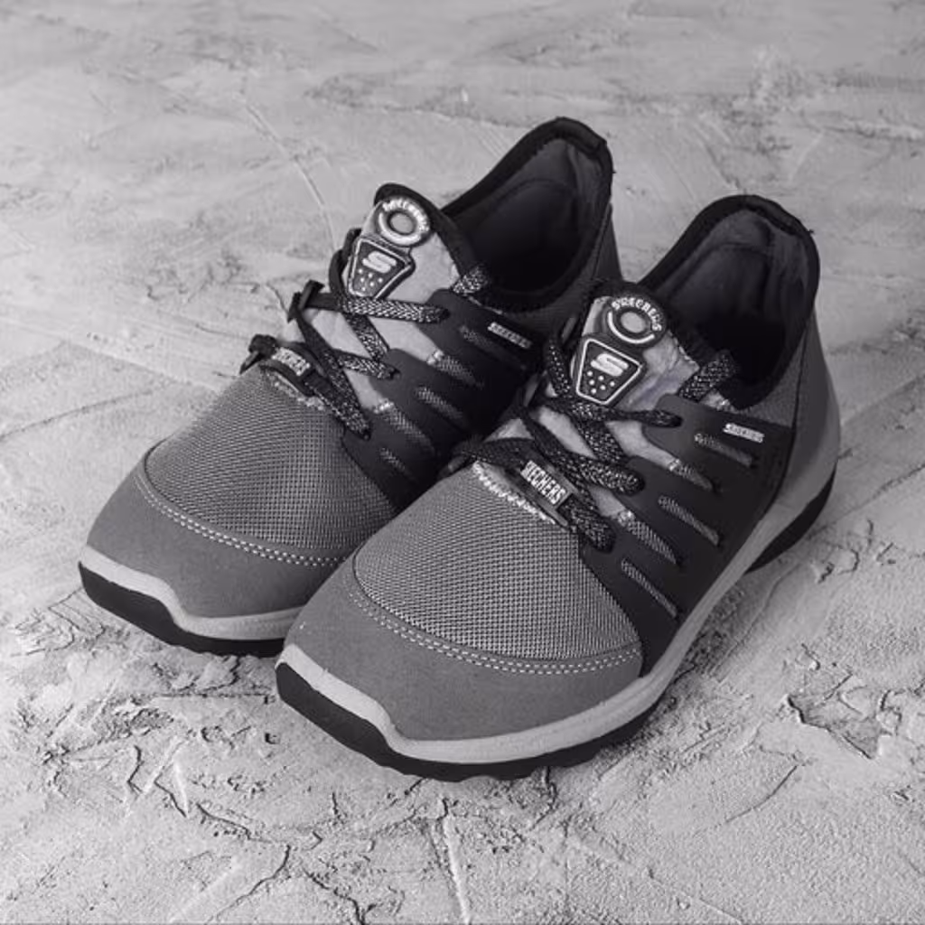 کفش اسکیچرز  مردانه (سایز 40 تا 45)  رنگ طوسی