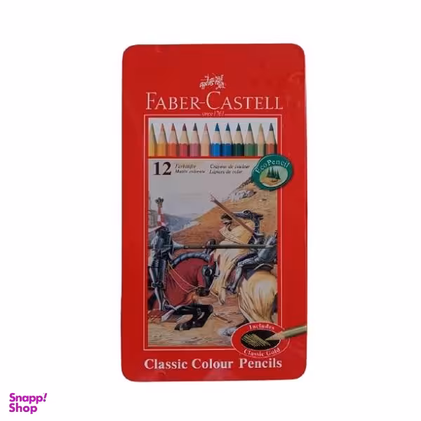 مداد رنگی 12 رنگی فابر کاستل کد 401