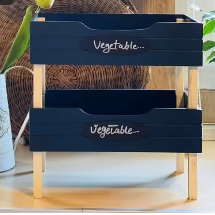 استندرو کابینتی جا سیب و پیاز  رنگی با کیفیت همراه جعبه کادویی(کاملا قابل شستشو )