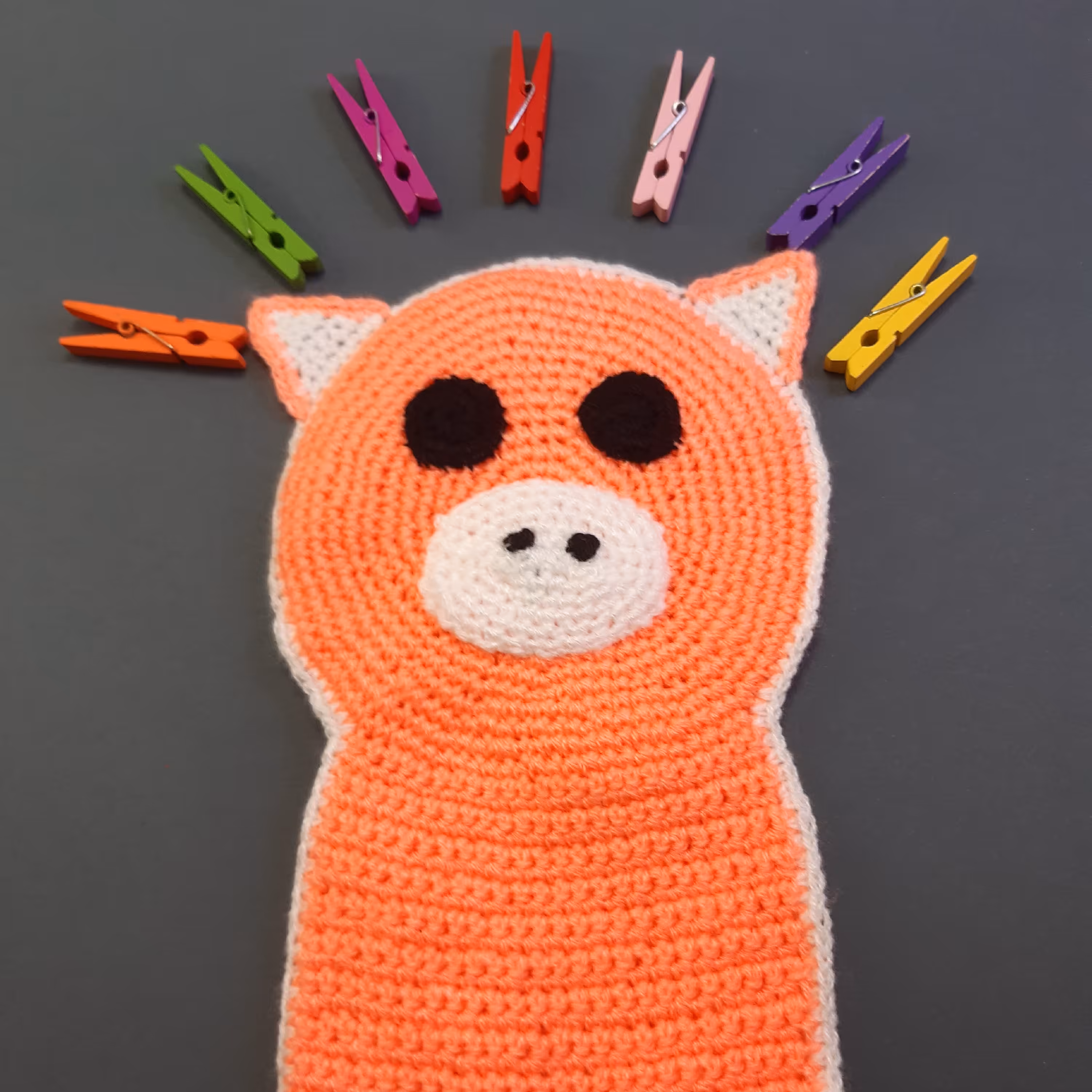 لیف عروسکی بافته شده با کاموای مرغوب و لطیف برای نوزادان 