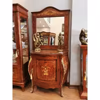 آینه کنسول چوبی معرق مدل میلان تک در (ارسال به صورت پس کرایه) 