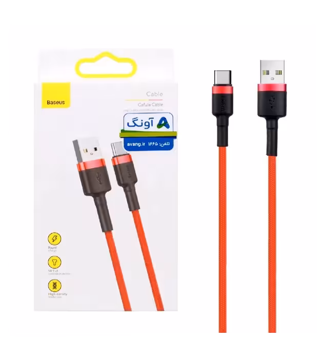 کابل شارژ فست تایپ سی بیسوس مدل CATKLF-U09 طول 3 متر