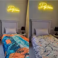 لحاف یک نفره طرح گل و طیفی