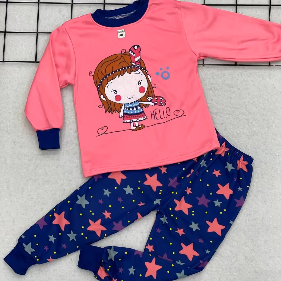 ست بلوز شلوار داخل کرک وارداتی باکیفیت مناسب 6ماه تا 3سال