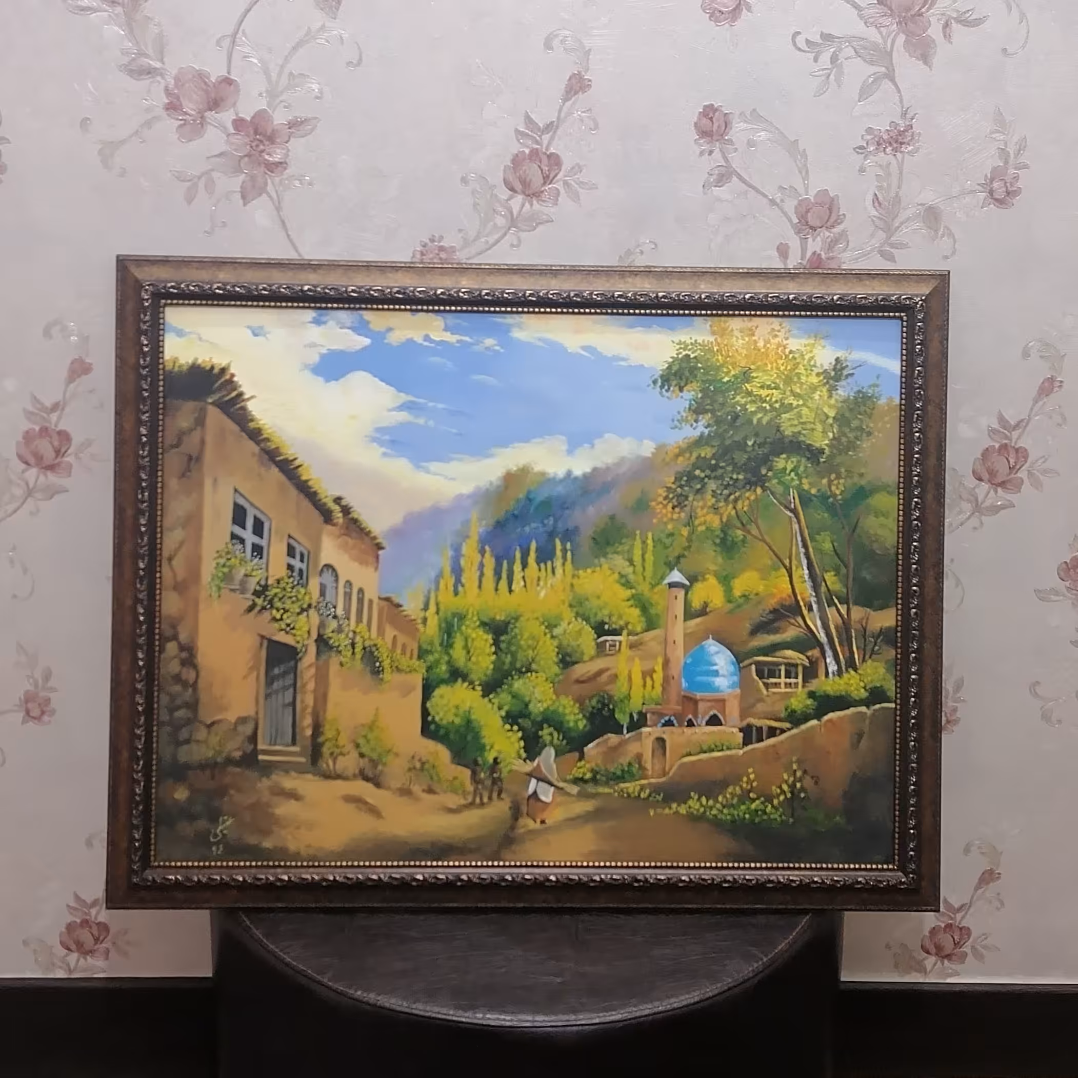 تابلو نقاشی روستا 