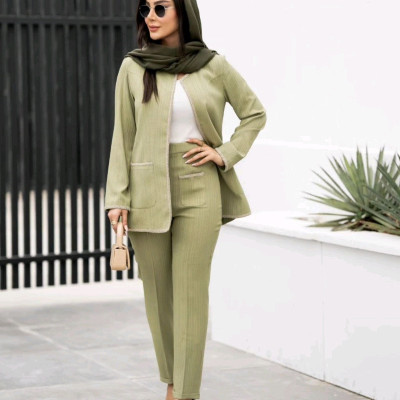 کت و شلوار تابستانه زنانه جنس آیوا